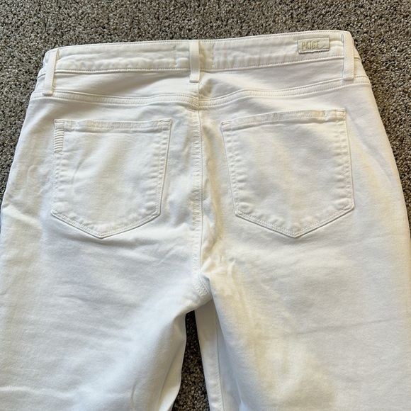 PAIGE Cindy Crop white Stretch Jeans, Size 31 Petite, Like New Condition - Picture 11 of 12